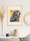Treat Republic Personalised Sketched Pet Framed Print