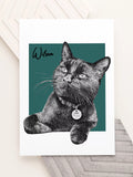 Treat Republic Personalised Sketched Pet Framed Print