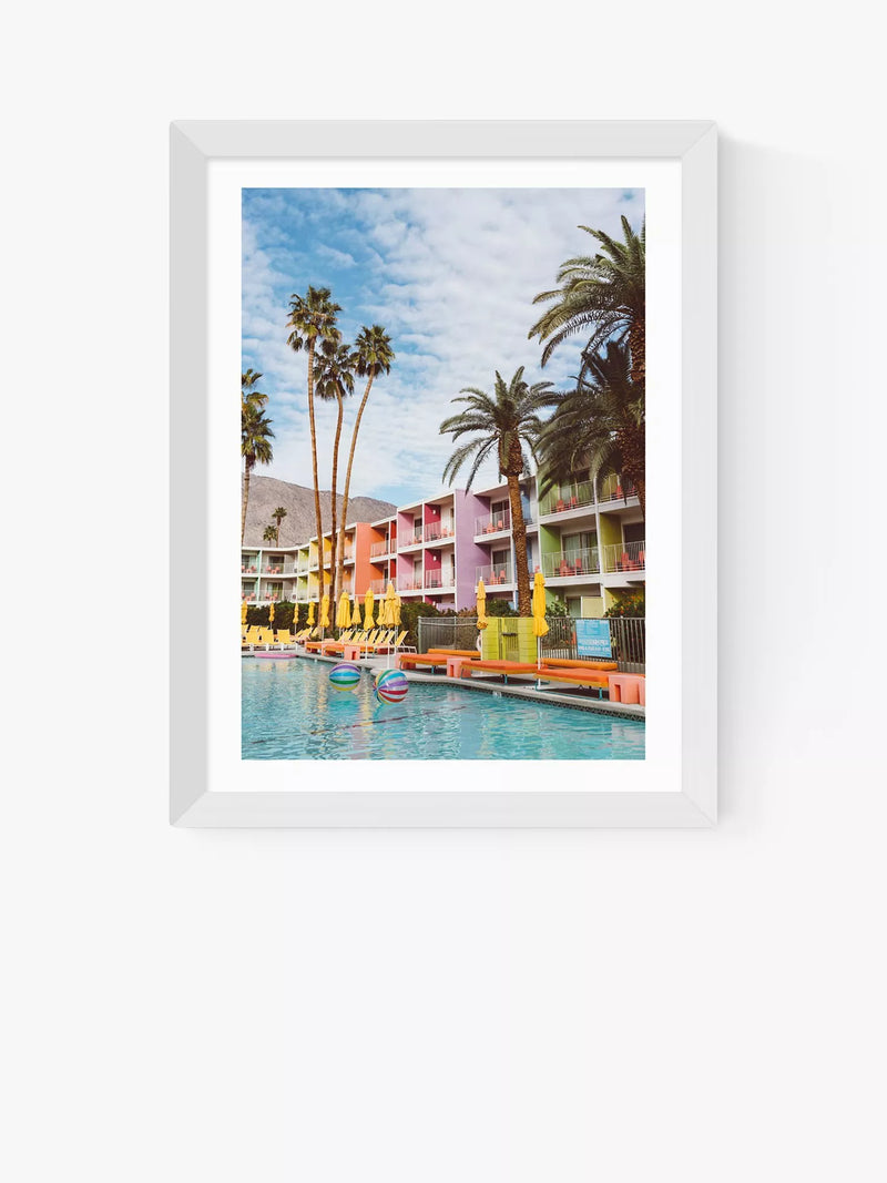EAST END PRINTS Bethany Young Palm Springs Pool Day II Framed Print 60x80cm