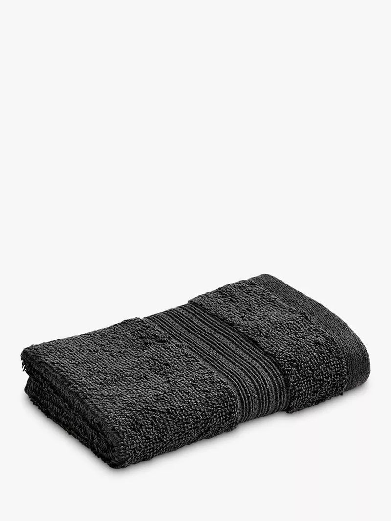 Christy Organic Cotton Twist Yarn Towels - Cinder Face Towel