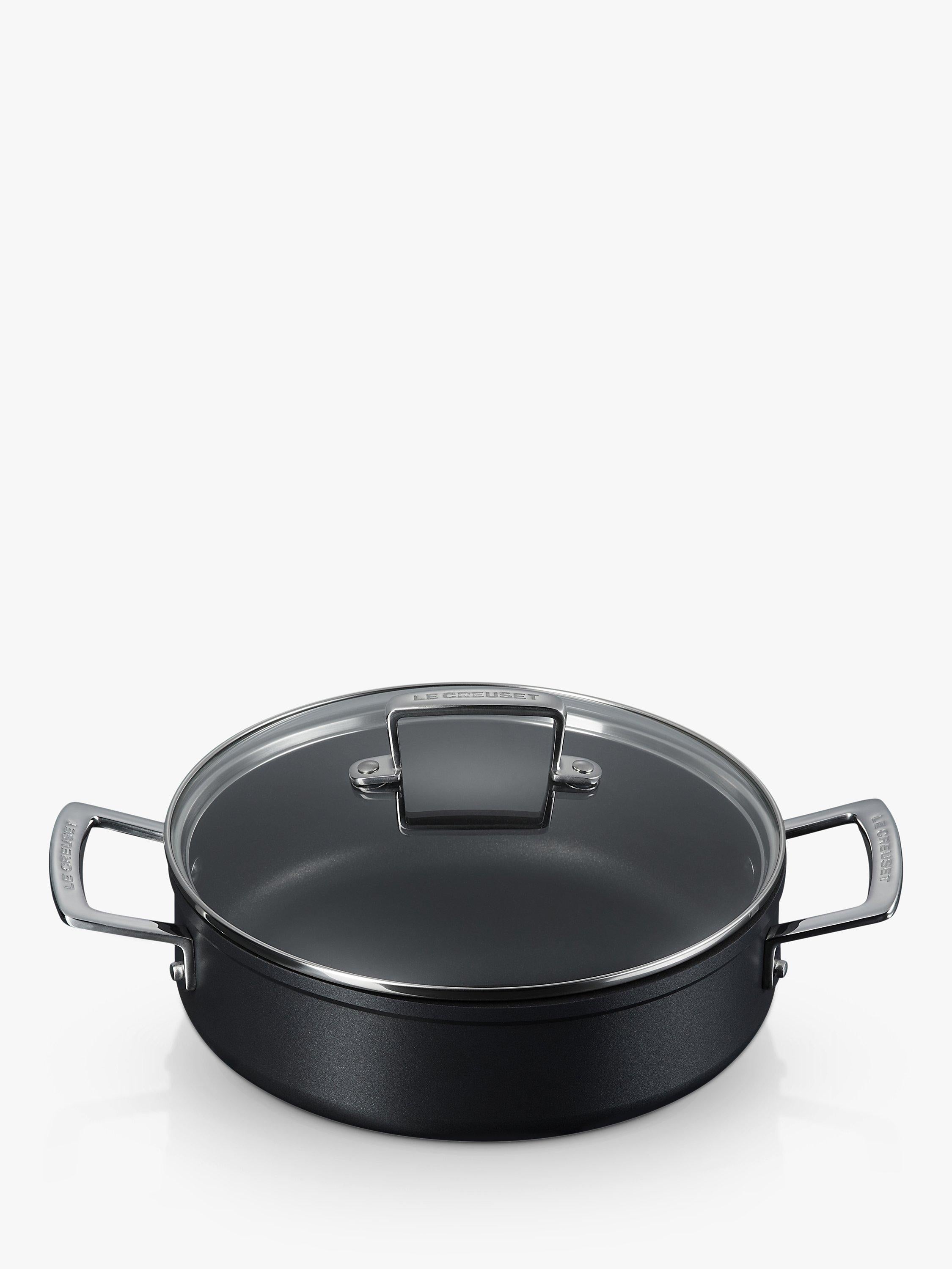 Le Creuset toughened non-stick sauteuse pan with glass lid, UK version