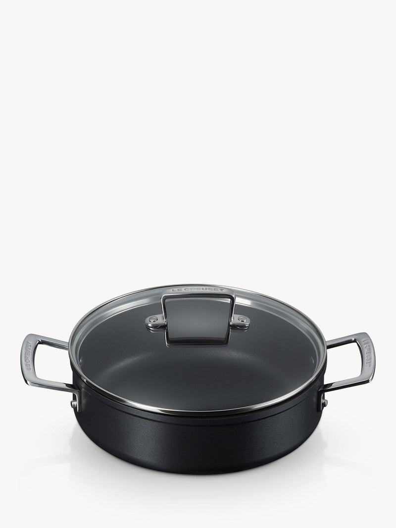 Le Creuset toughened non-stick sauteuse pan with glass lid, UK version
