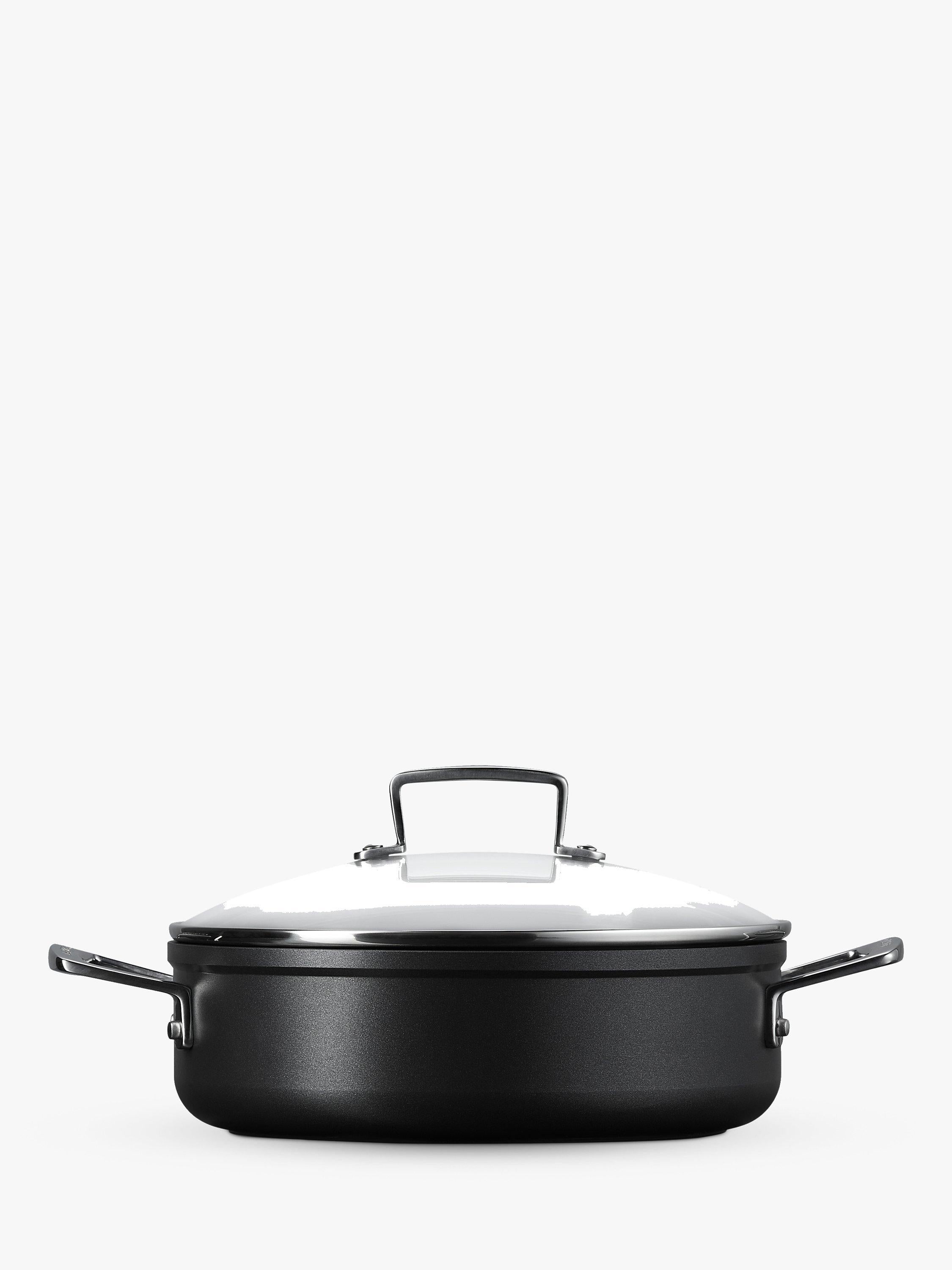 Le Creuset toughened non-stick sauteuse pan with glass lid, UK version