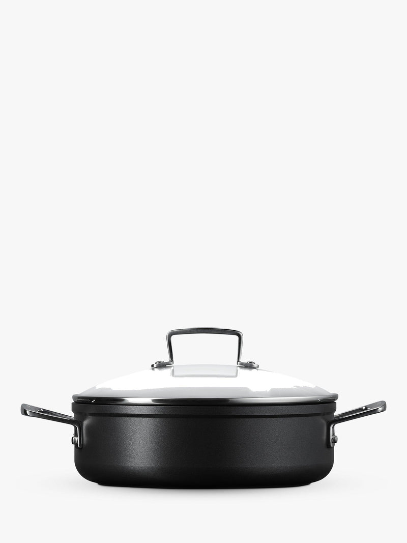 Le Creuset toughened non-stick sauteuse pan with glass lid, UK version
