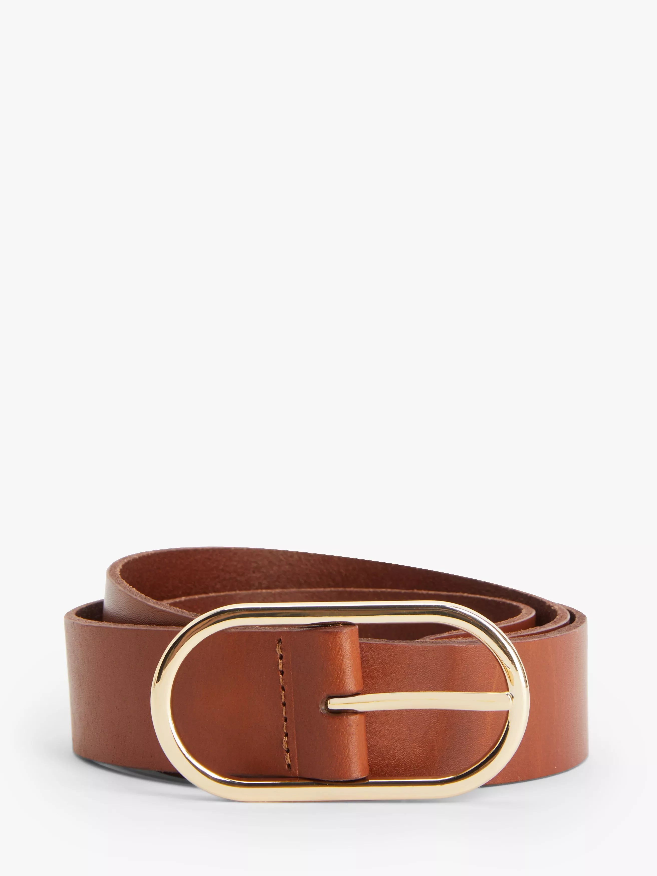 John Lewis oval buckle leather belt 34mm (British brand)