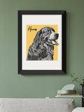 Treat Republic personalised pet framed print, imported from the UK
