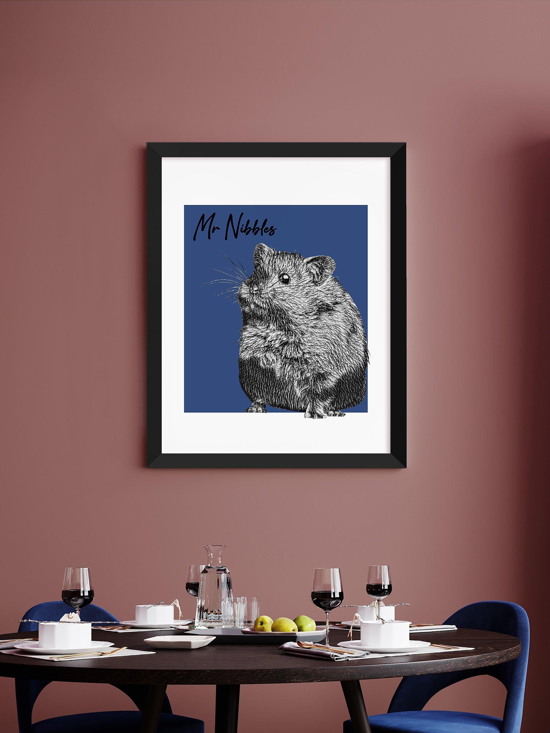 Treat Republic personalised pet framed print, imported from the UK