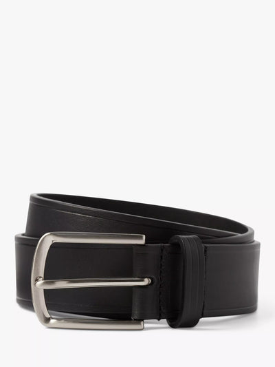John Lewis Simon Carter Leather Belt Black- Buy online at McGrocer