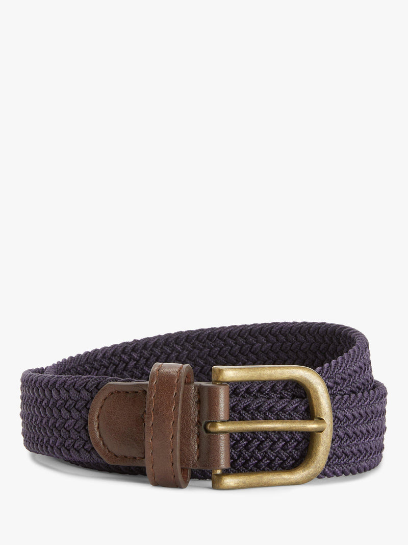 John Lewis kids belt navy brown, UK version