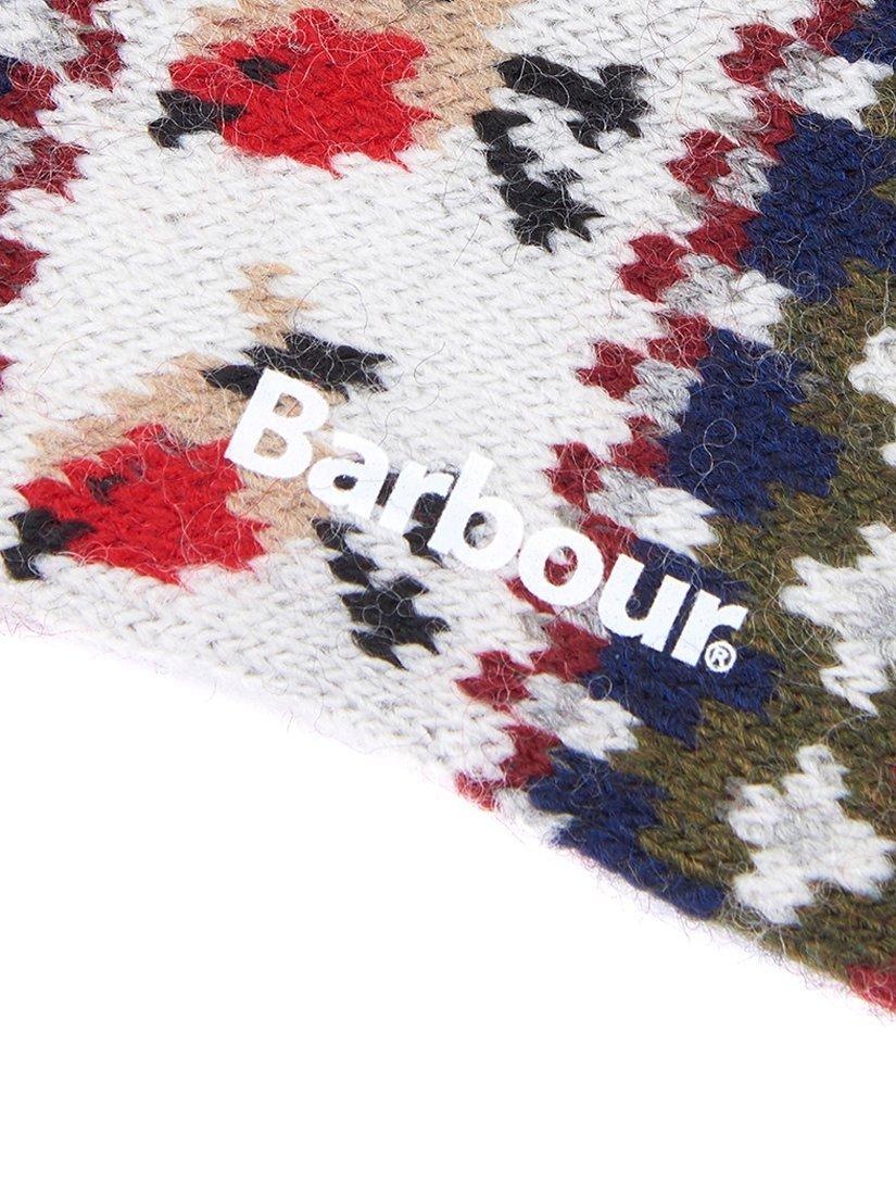Barbour Robin Fair Isle ankle socks with wool blend, UK version
