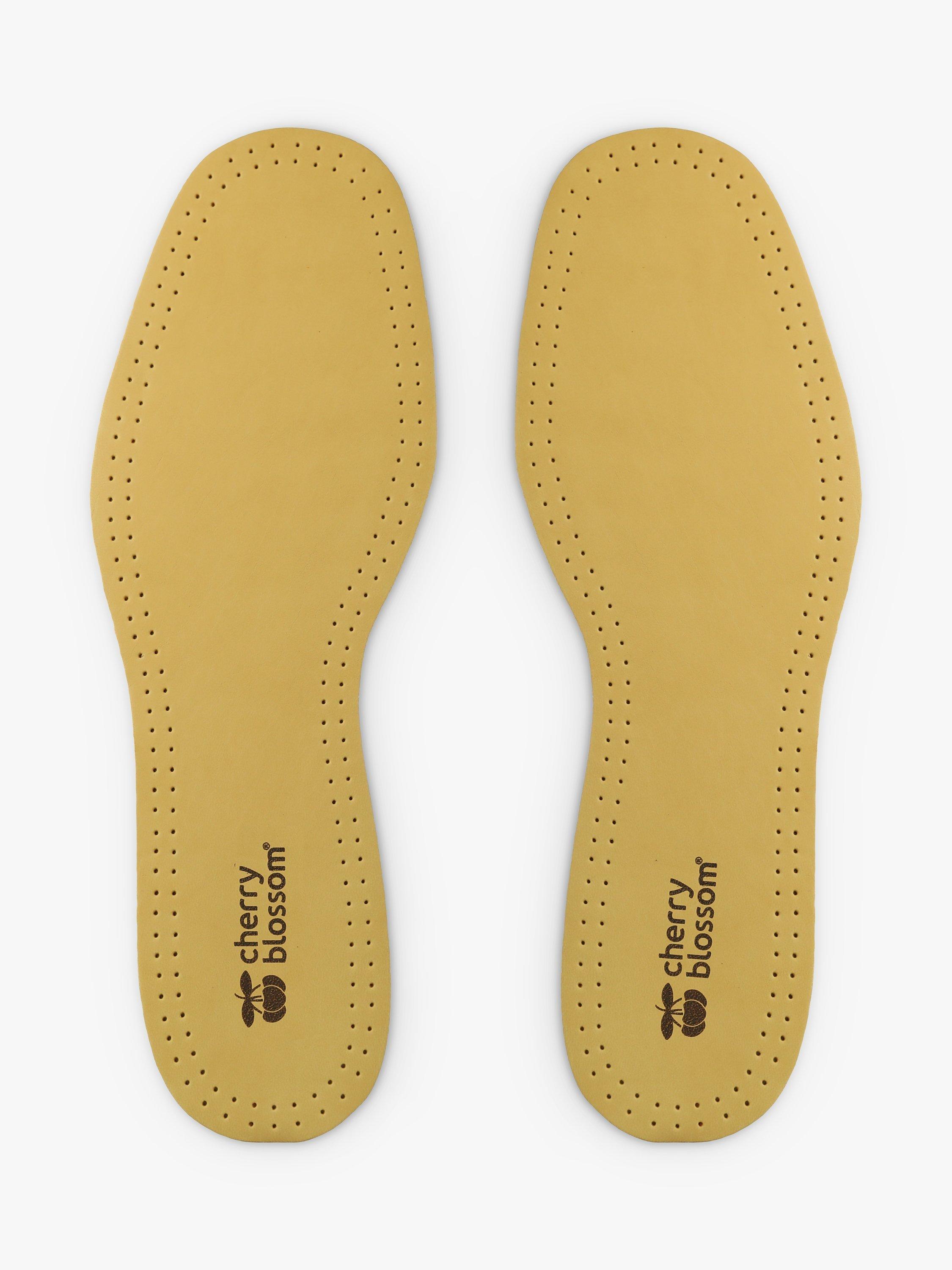 Cherry Blossom deluxe leather comfort insoles 1 pair (British brand)