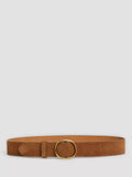 Gerard Darel Paloma Round Buckle Suede Belt