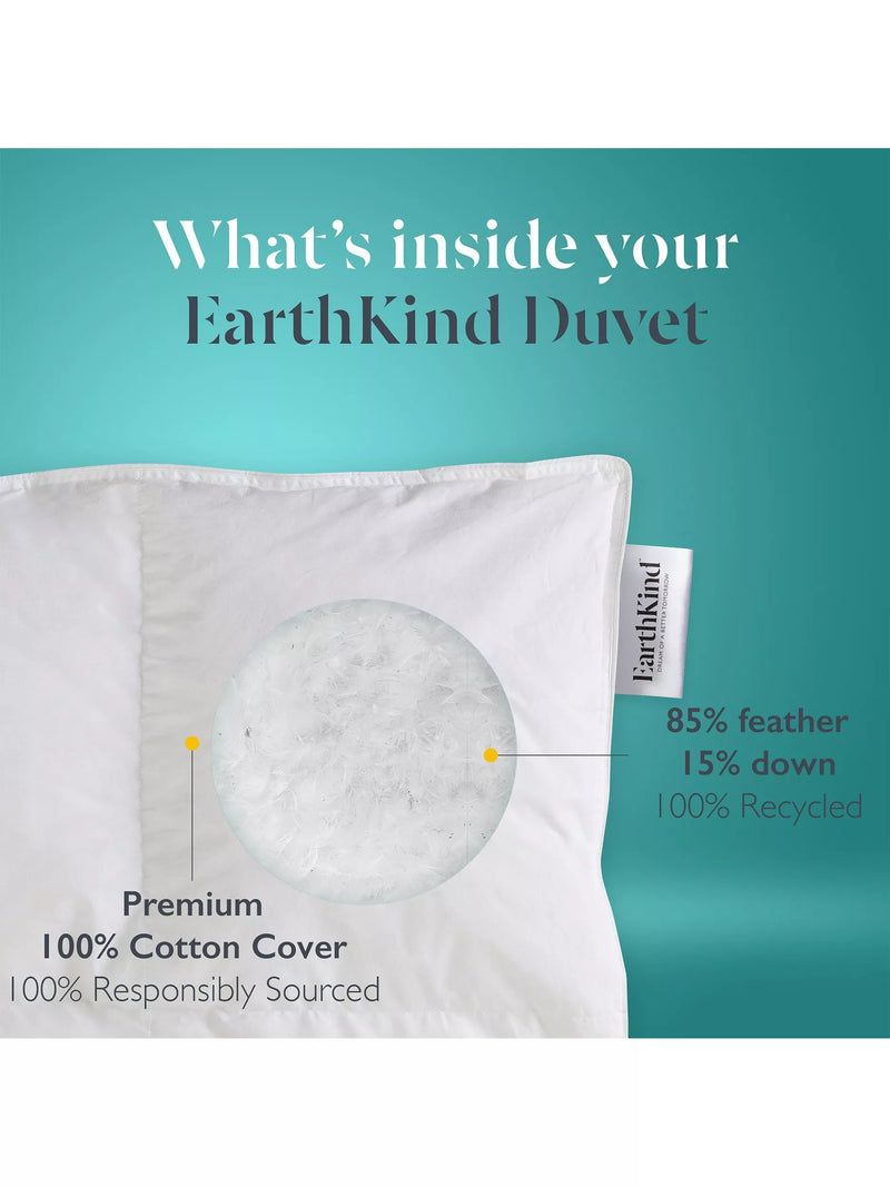 EarthKind Recycled Feather & Down Duvet 13.5 Tog - British product