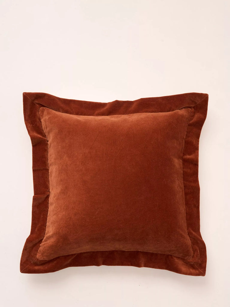 Truly Flanged Square Velvet Cushion