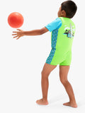 Speedo baby penguin floatsuit azure blue fluro, imported from the UK