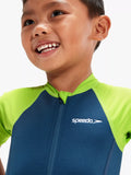 Speedo kids shortie wetsuit blue green neoprene - British brand