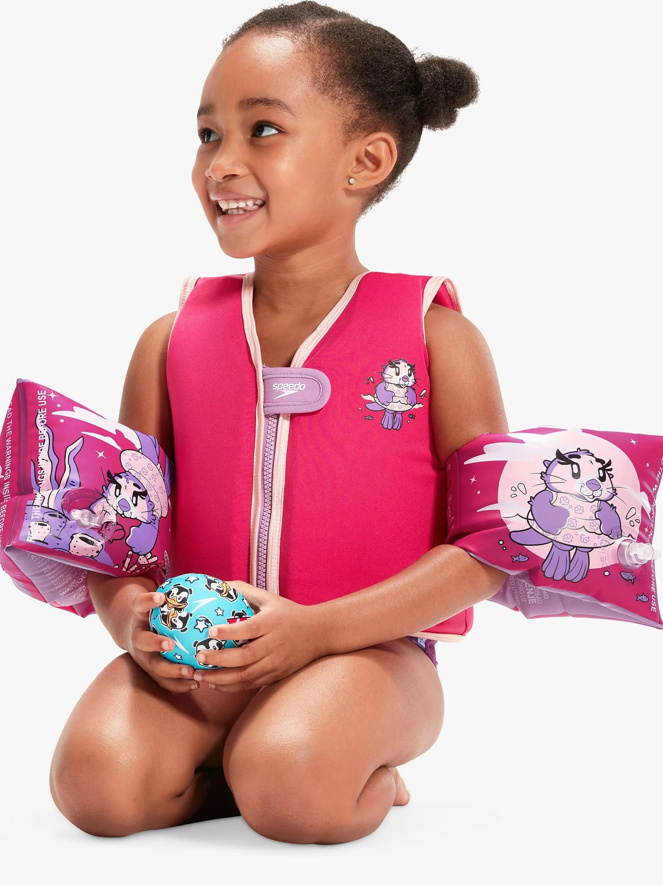 Speedo baby seal armbands Miami Lilac Cherry - British product