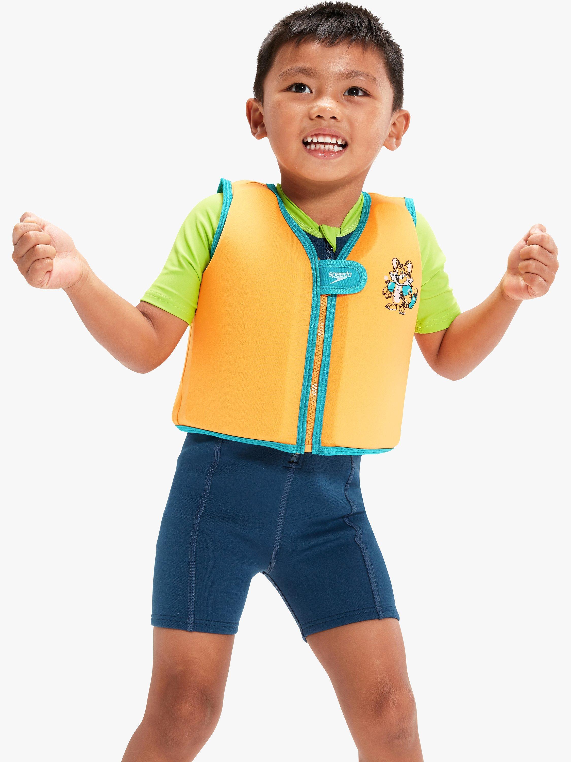 Speedo baby tiger float vest orange aqua, imported from the UK