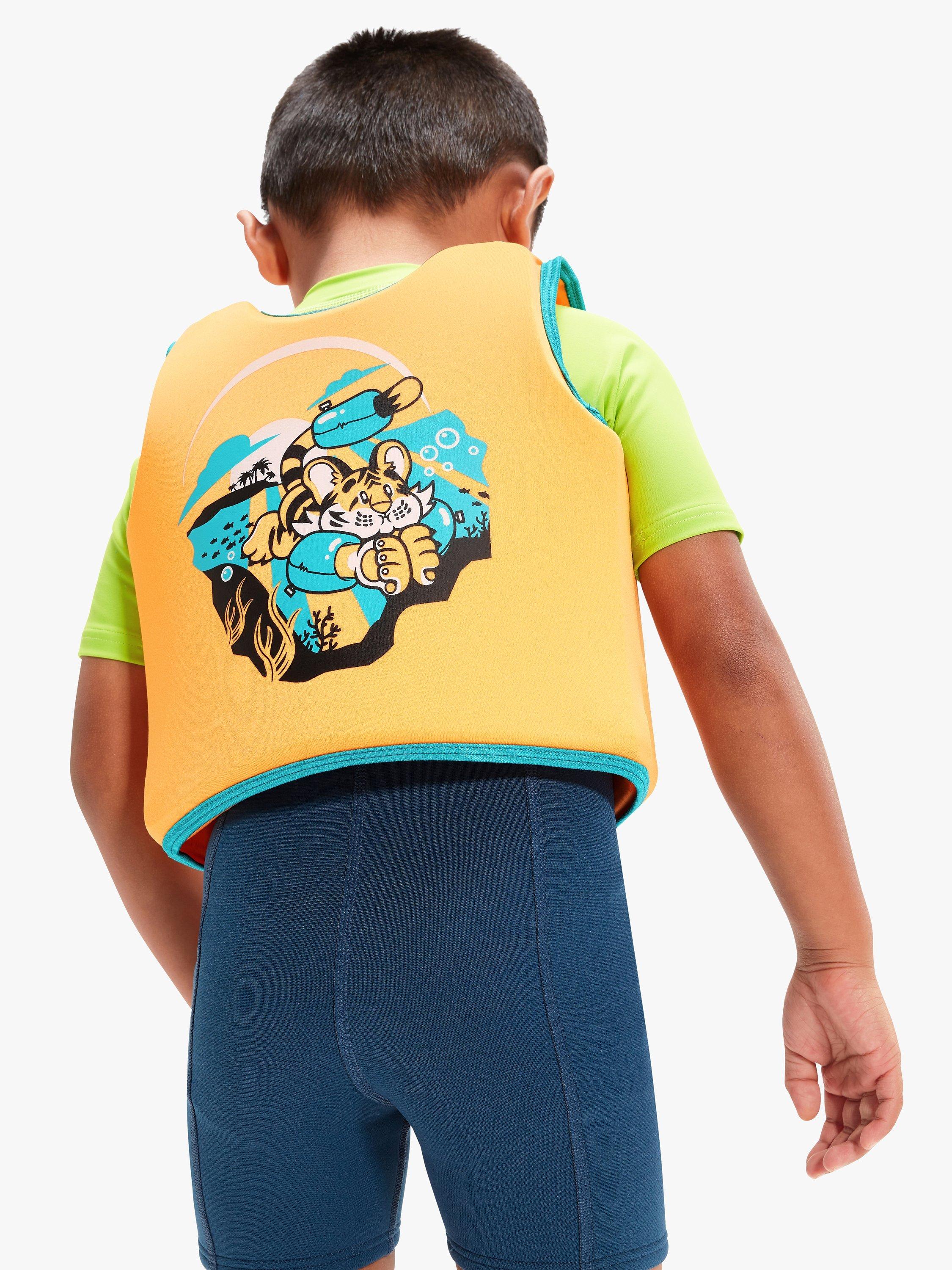 Speedo baby tiger float vest orange aqua, imported from the UK