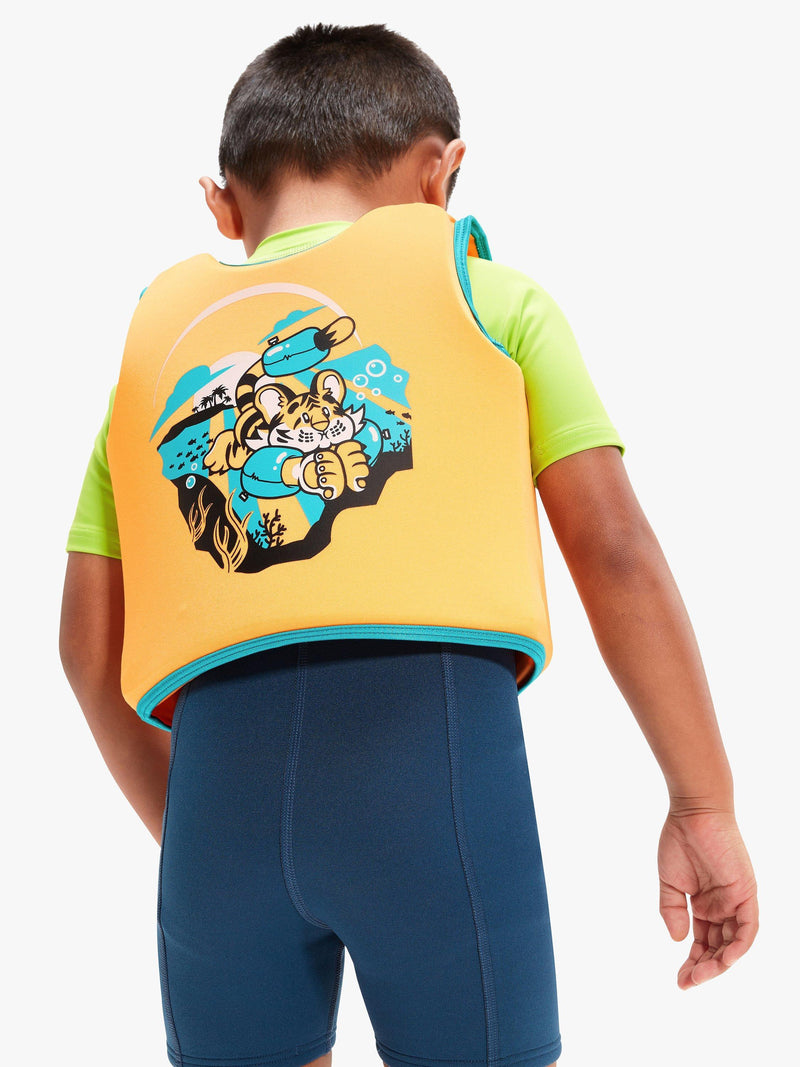 Speedo baby tiger float vest orange aqua, imported from the UK