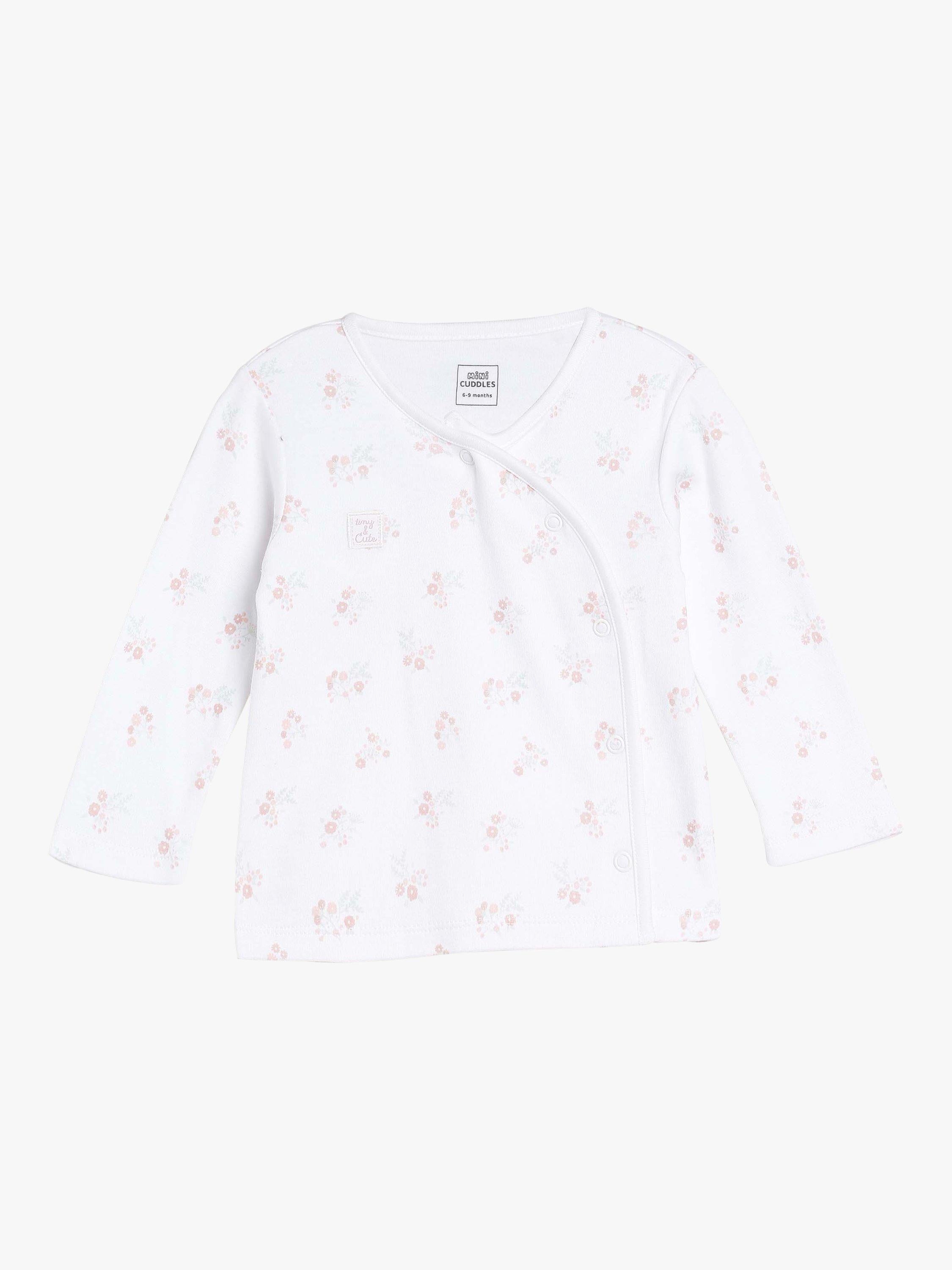 Mini Cuddles baby floral sleepsuits hat gloves set (British brand)