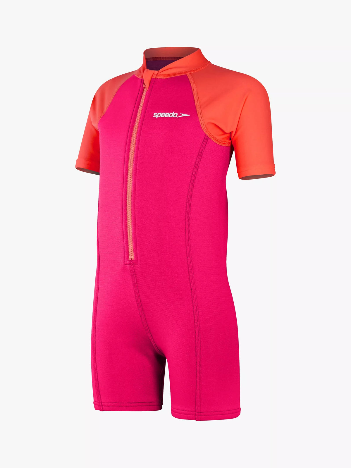 Speedo Kids Shortie Wetsuit Cherry Pink Coral (British brand)
