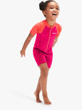 Speedo Kids Shortie Wetsuit Cherry Pink Coral (British brand)