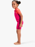 Speedo Kids Shortie Wetsuit Cherry Pink Coral (British brand)