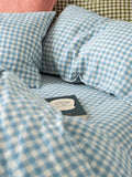 Piglet in Bed Gingham Linen Bedding