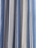 Laura Ashley Tiverton denim stripe eyelet curtains 223x229cm - British product