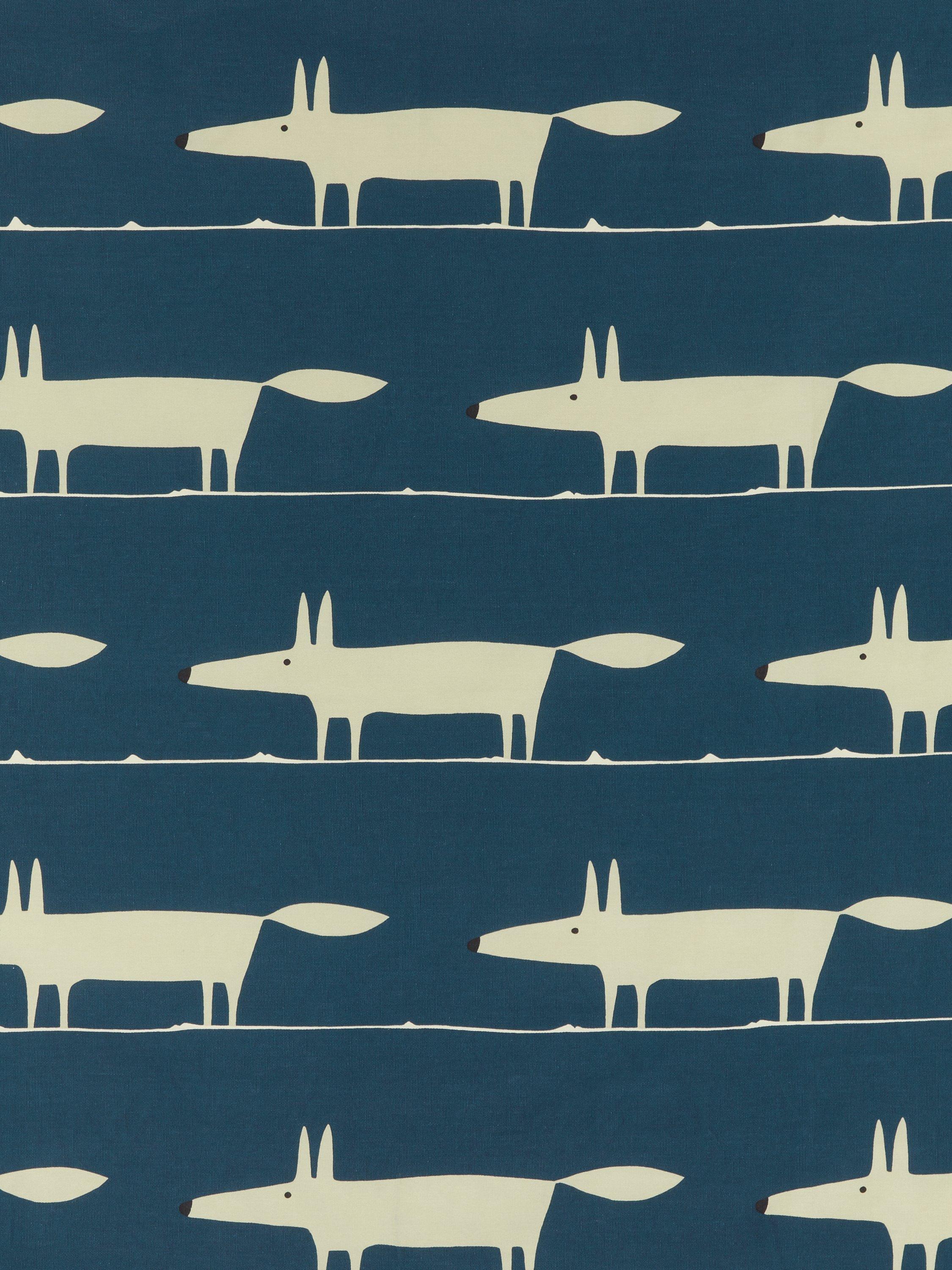 Scion Mr Fox navy eyelet curtains 117cm (British brand)
