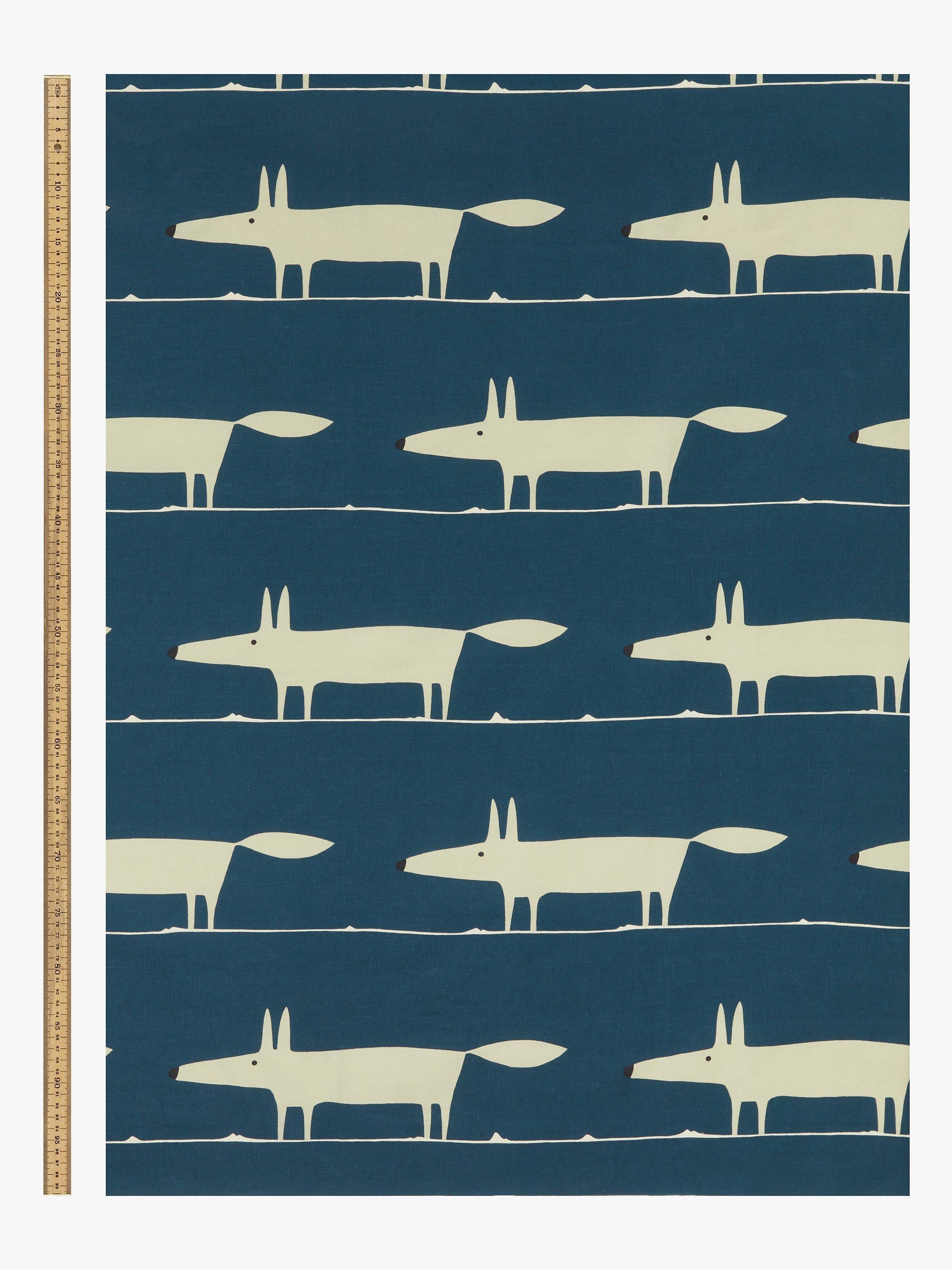 Scion Mr Fox navy eyelet curtains 117cm (British brand)