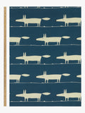 Scion Mr Fox navy eyelet curtains 117cm (British brand)
