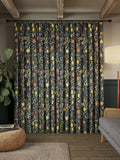 Morris & Co. Fruit curtains ink blue 137x117cm - British product