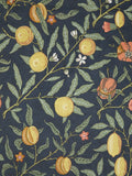 Morris & Co. Fruit curtains ink blue 137x117cm - British product
