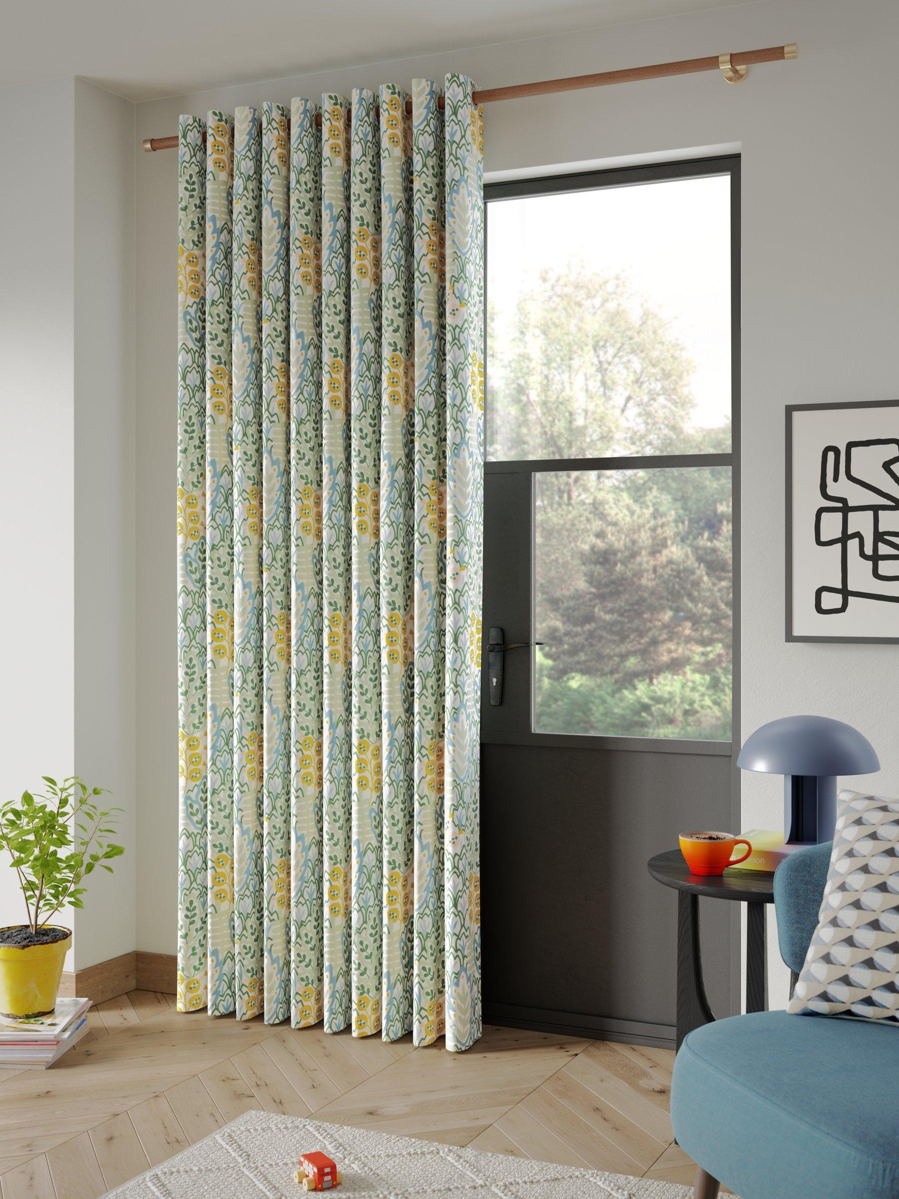 John Lewis Alva print blackout thermal curtains, imported from the UK