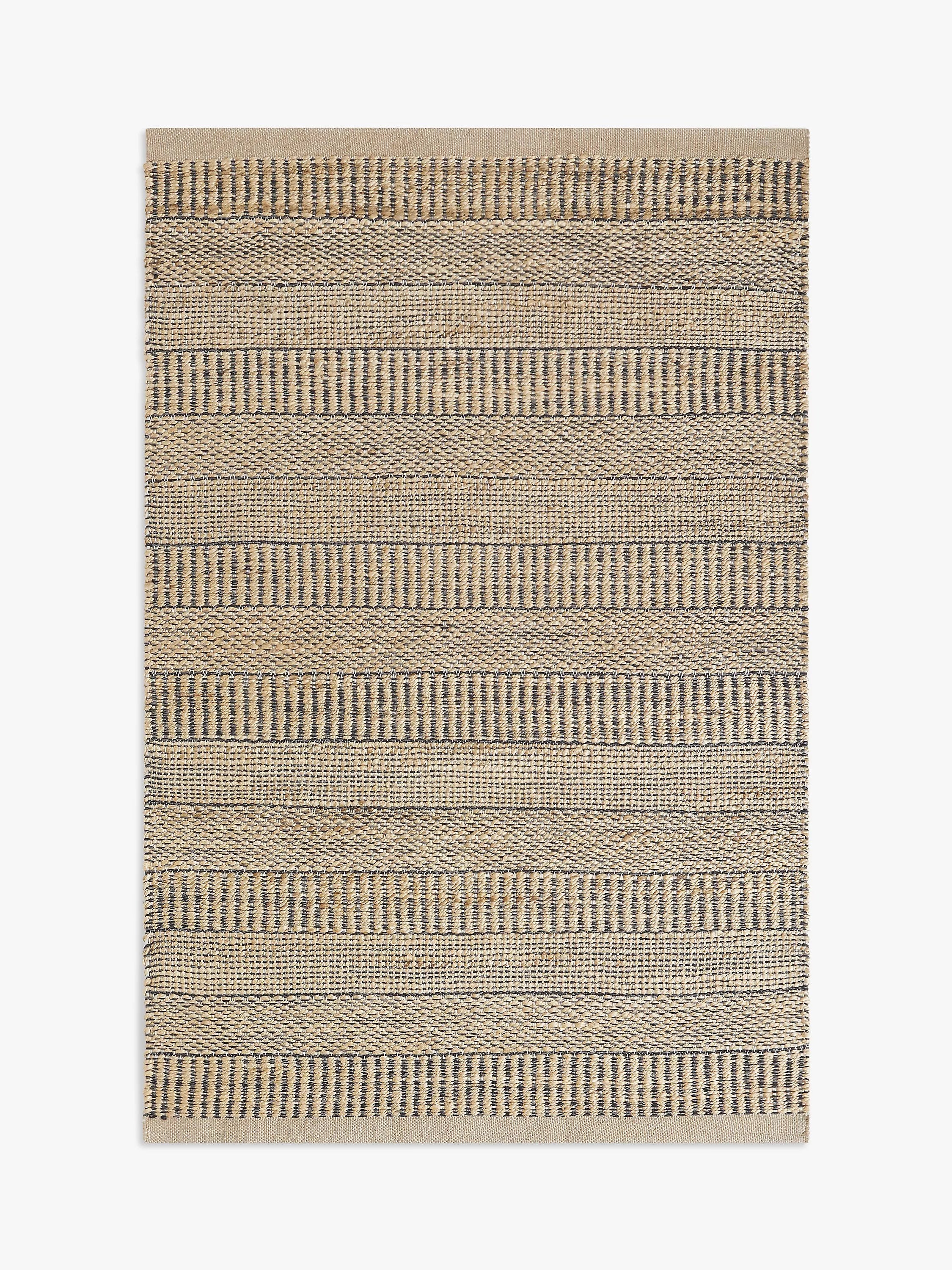 John Lewis Jute Grained Rug - Neutral/Multi L300 x W200 cm