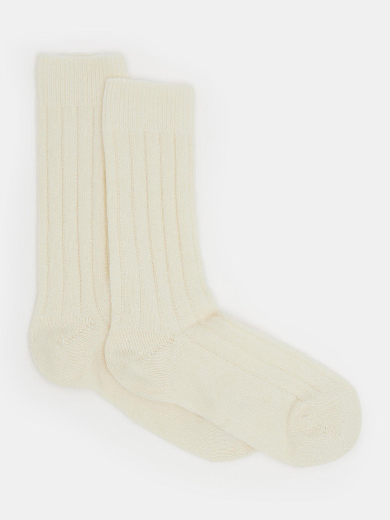 HUSH Murica Cashmere Blend Ribbed Socks, imported from the UK