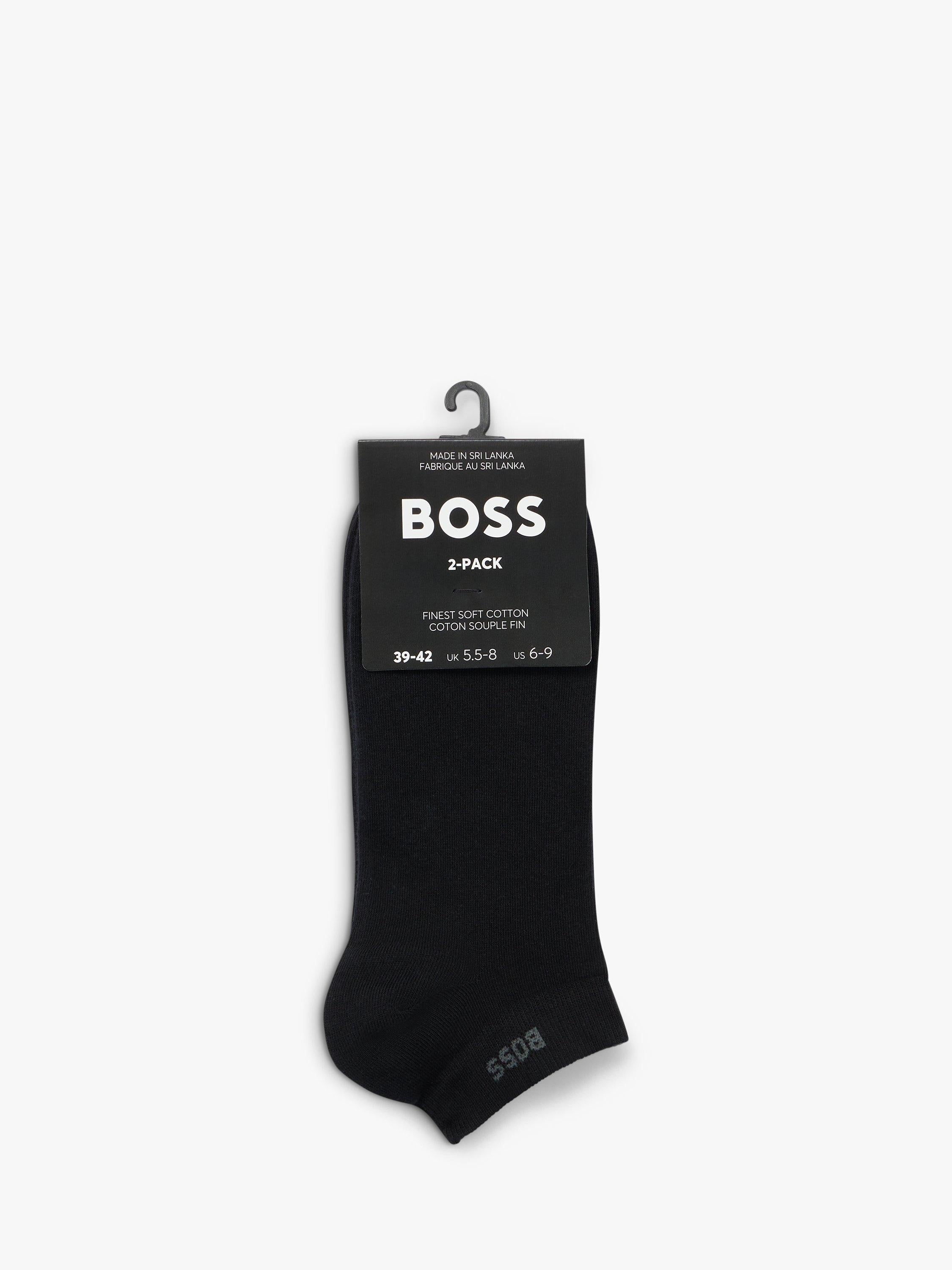 جوارب رياضية بشعار BOSS من HUGO BOSS عبوة من 2 (علامة تجارية بريطانية)