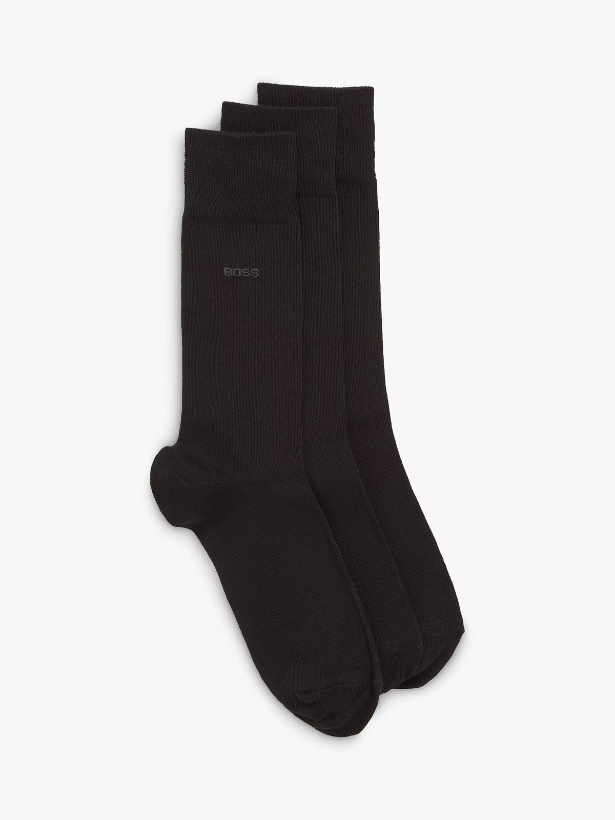 BOSS ribbed icon logo socks pack of 3 (British brand)