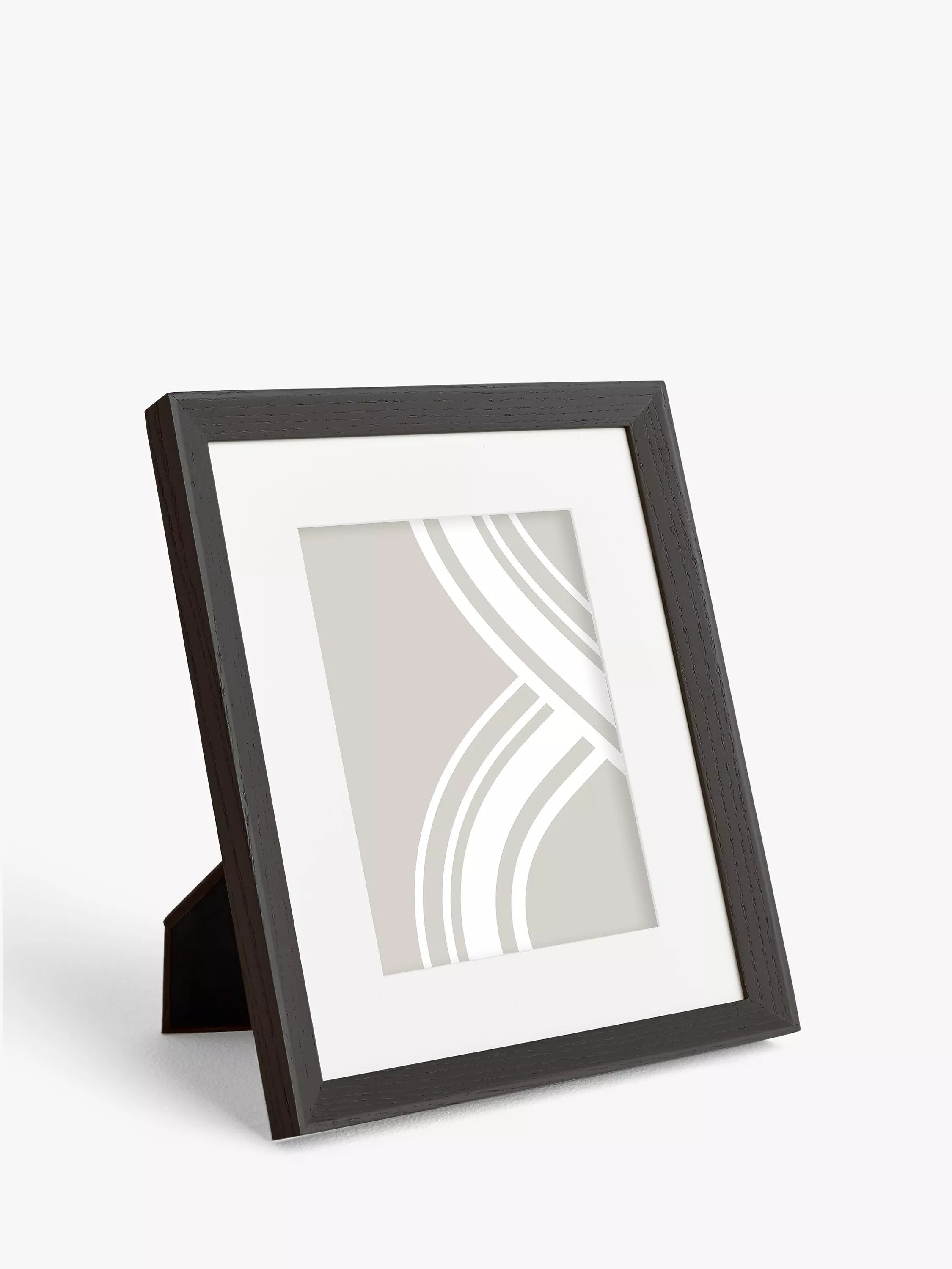 John Lewis Isla Photo Frame & Mount, FSC-Certified (Oak Wood) - Black 6 x 8" (15 x 20cm)
