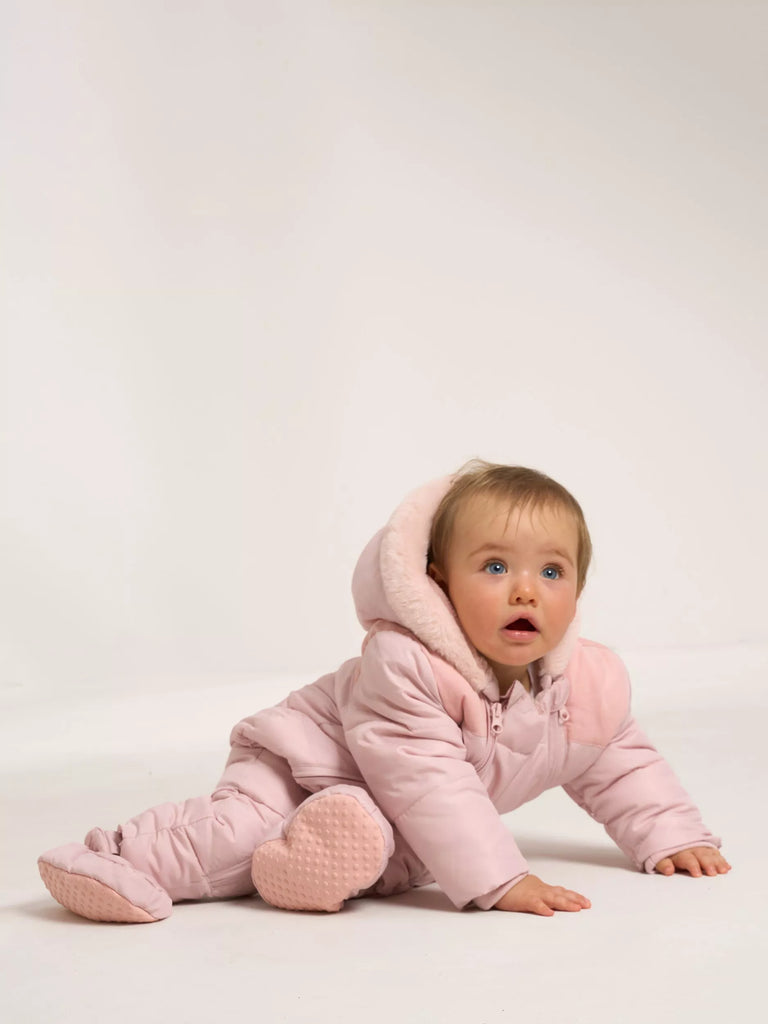 Truly Baby Faux Fur Lined Snowsuit