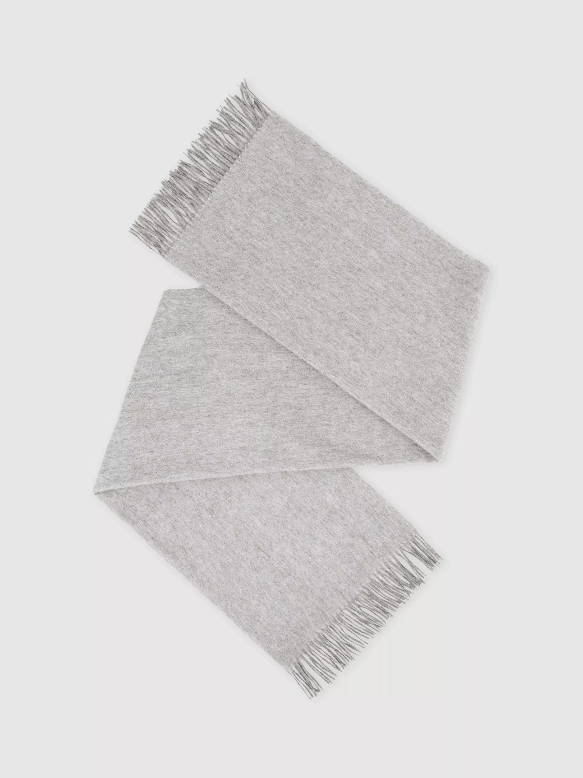 Reiss Picton wool rich scarf plain 70x180cm, imported from the UK