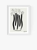 EAST END PRINTS Hali Igwelaezoh Abstract Vase Framed Print 60x80cm