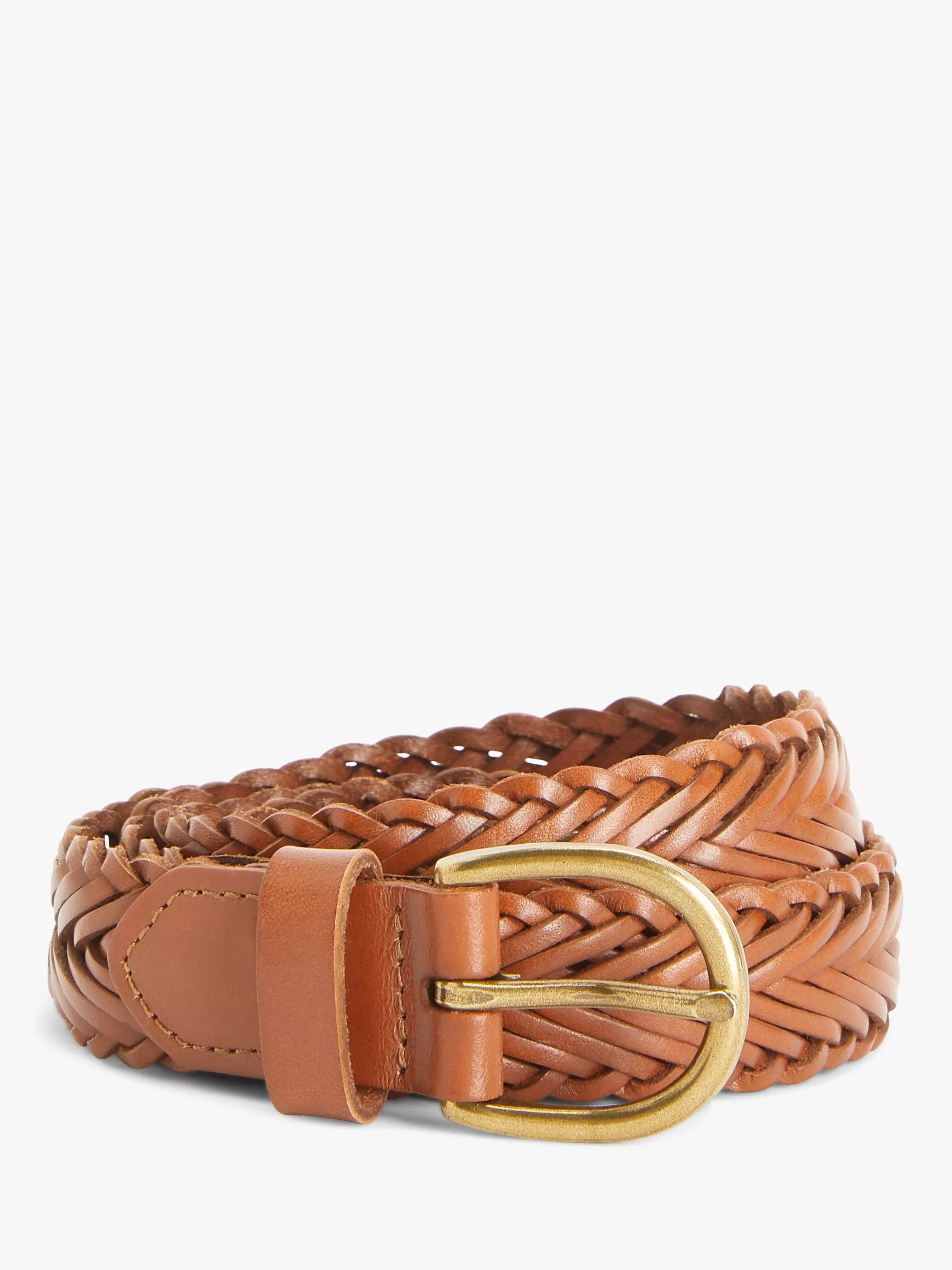 John Lewis Sianne Skinny Plaited Leather Belt