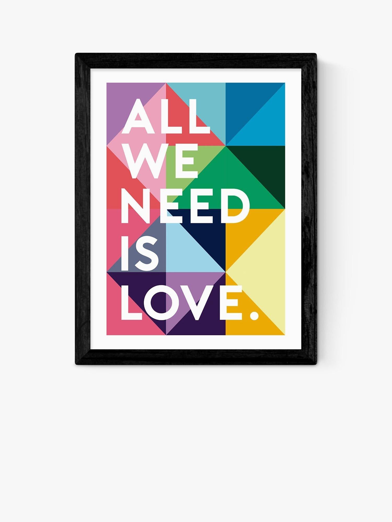 East End Prints Love Print 60x80cm - British product