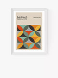 EAST END PRINTS Luxe Poster Co. Geometric Pattern Bauhaus Framed Print 60x80cm