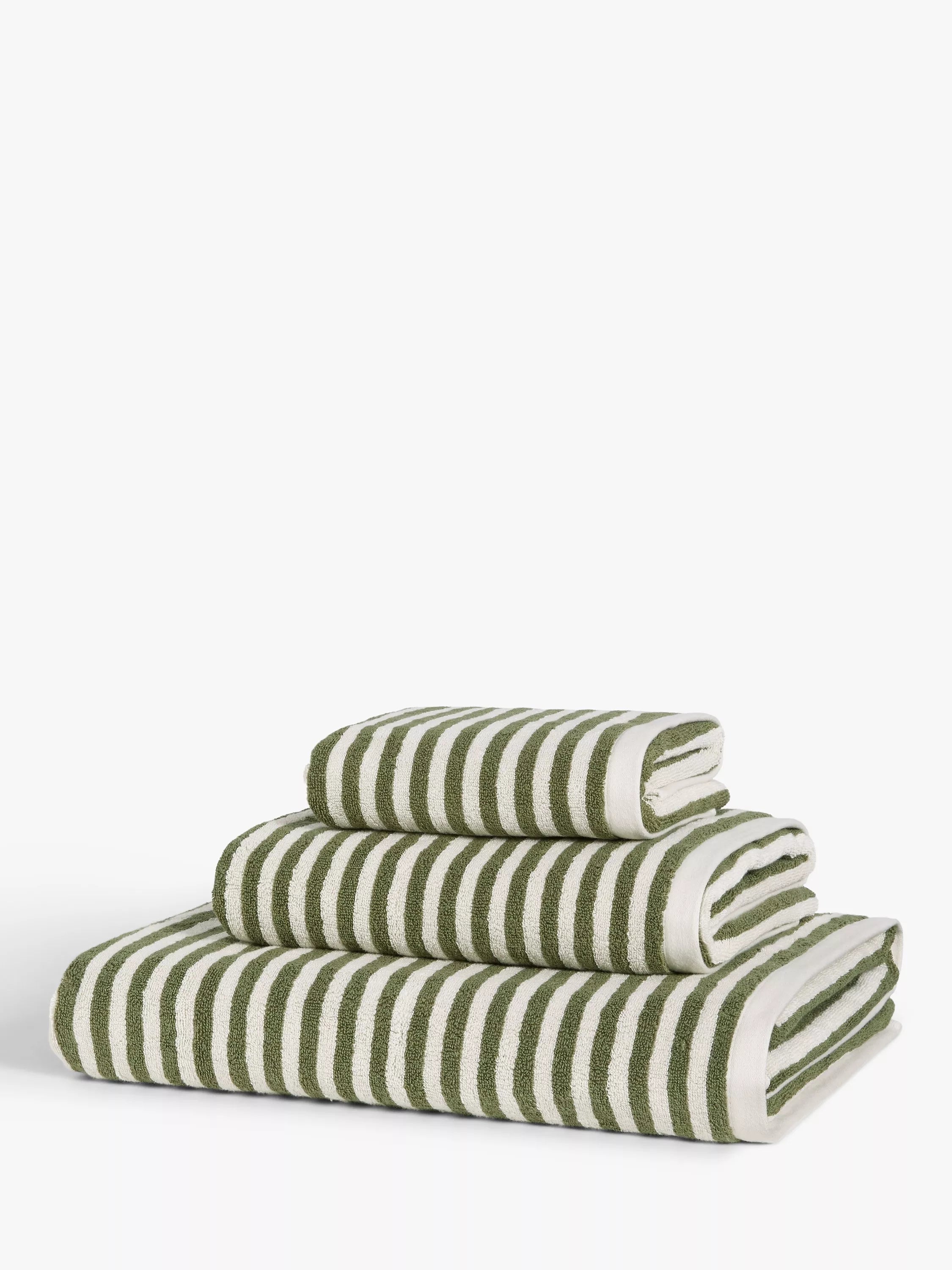 John Lewis Fine Stripe Towels - Graphite Bath Sheet