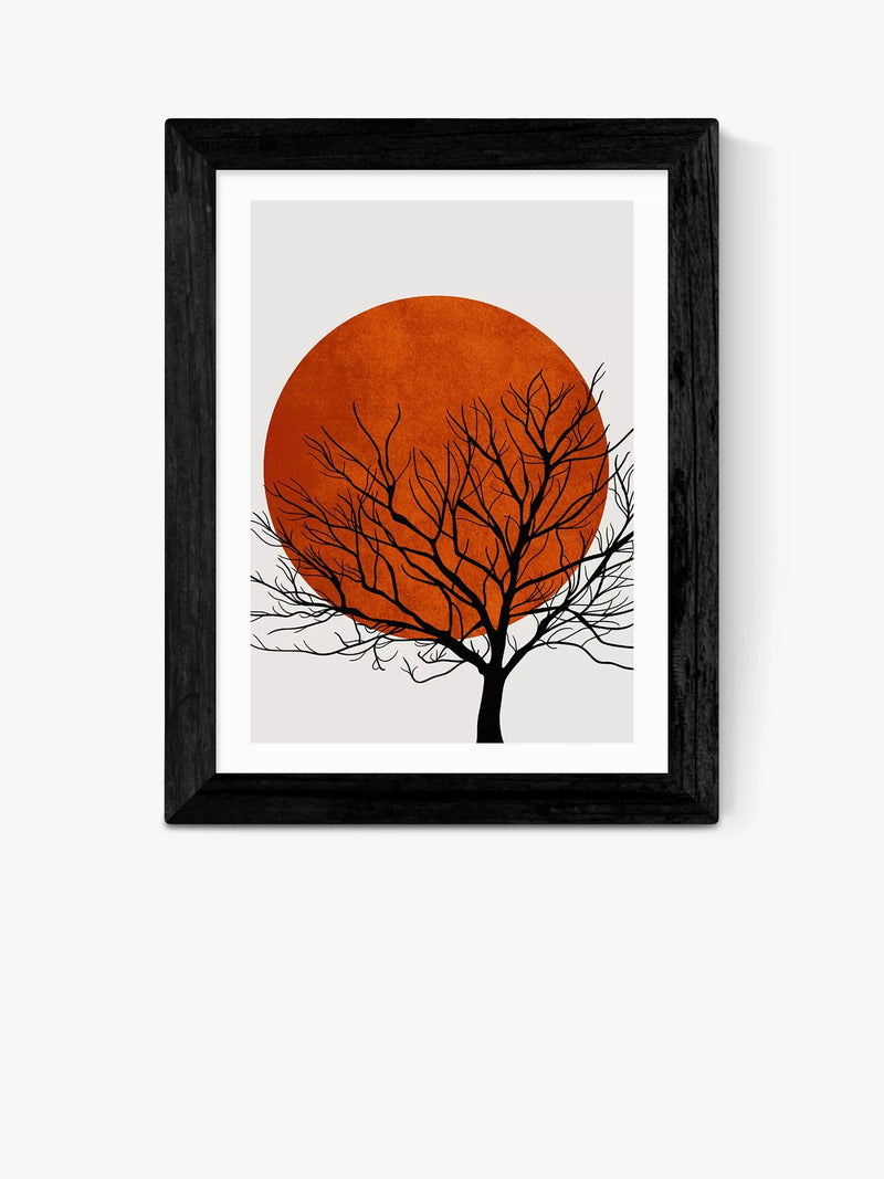 EAST END PRINTS Kubistika Warm Winter framed print 60x80cm (British brand)