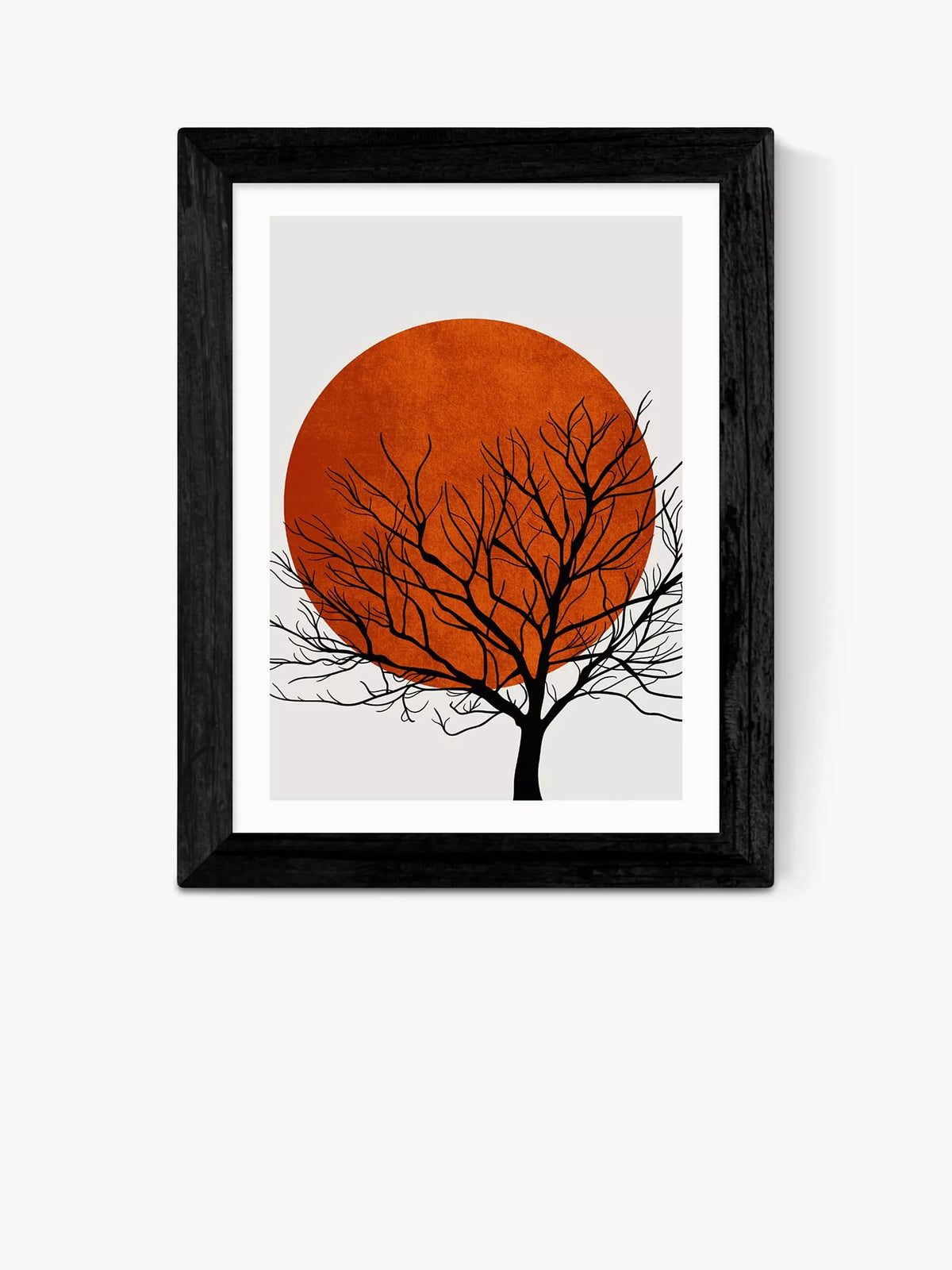 EAST END PRINTS Kubistika Warm Winter framed print 60x80cm (British brand)